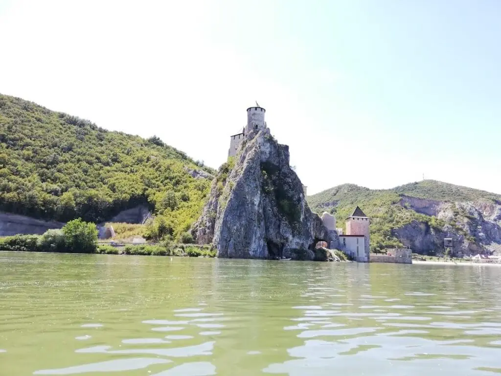 View on Golubac Fortres from the Danube river