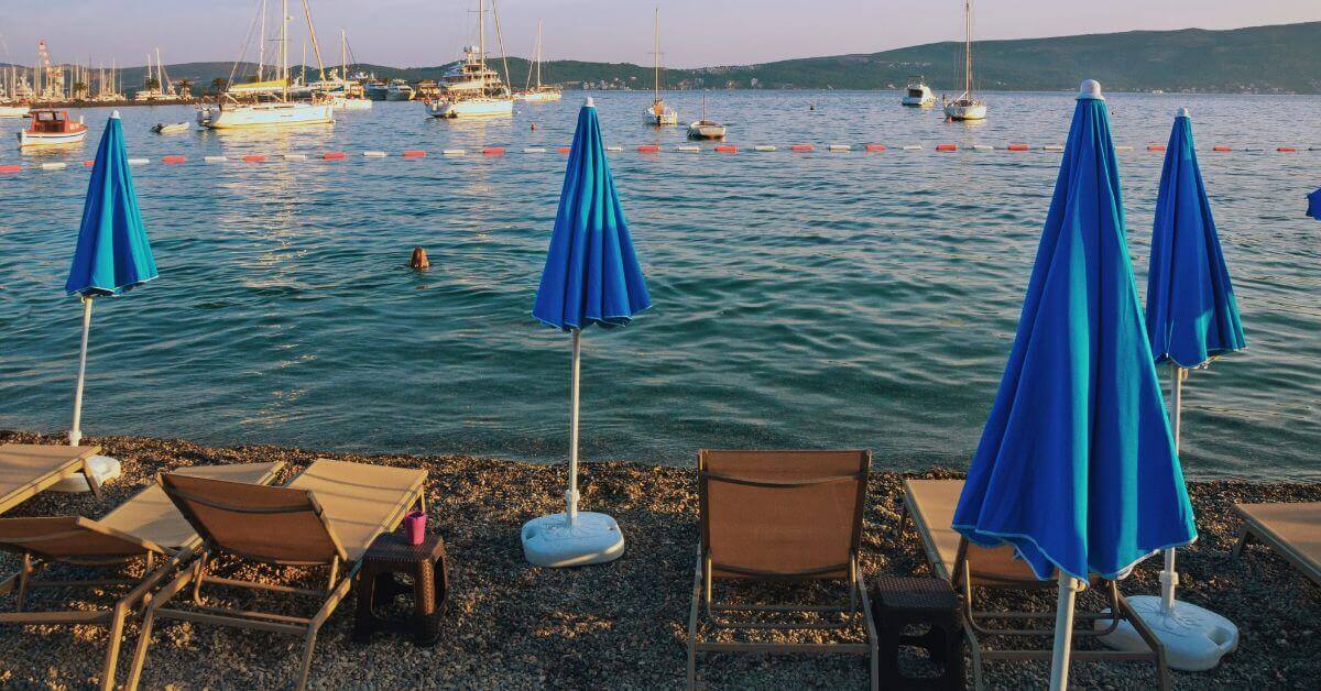 Tivat beach, Montenegro