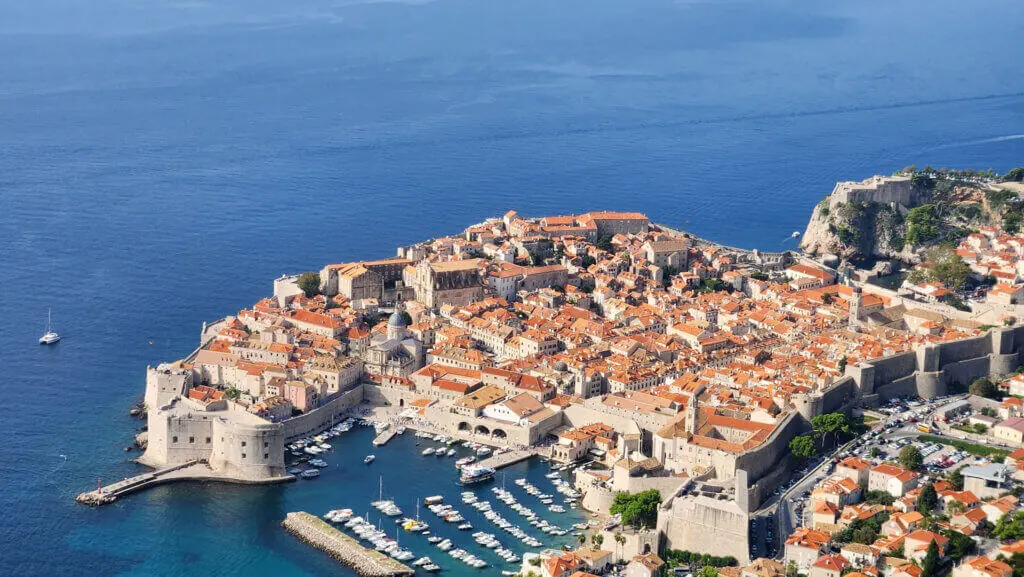 View of Dubrovnik from above