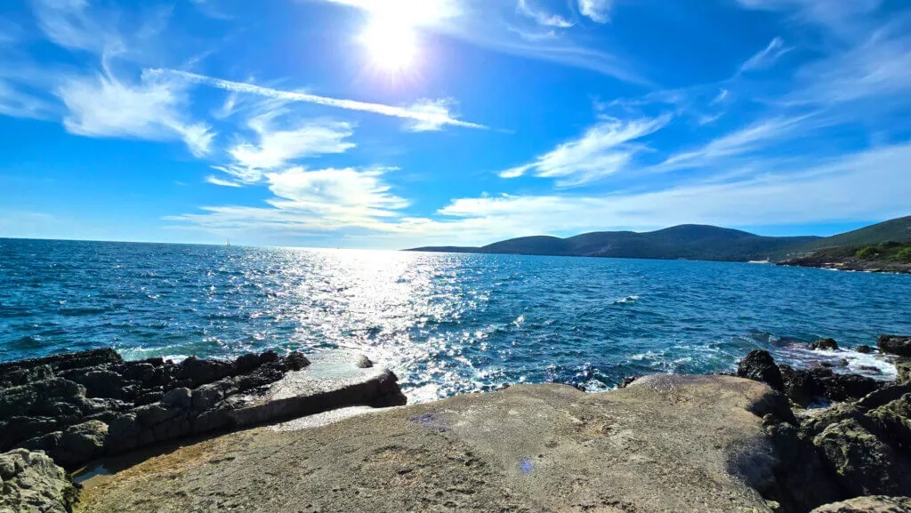 Cliffs near Plavi Horizonti, Luštica peninsula