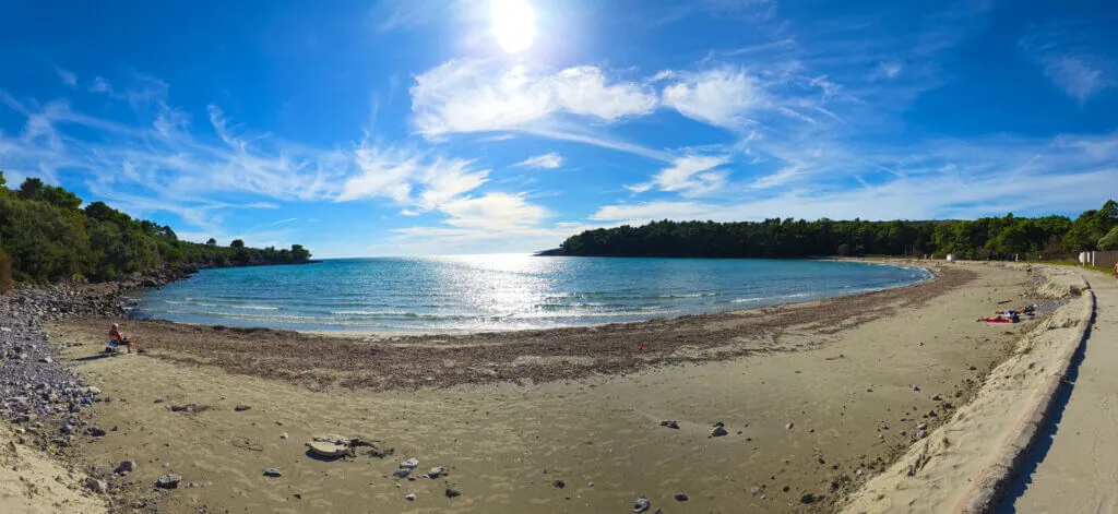 Plavi Horizonti beach panorama, Tivat area, Montenegro