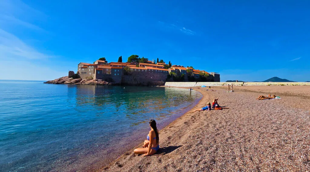 Sveti Stefan Beach in 2024